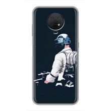 Силиконовый чехол с картинкой "Герой Pubg" на Nokia G10 (В экиперовке)