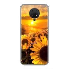 Чохол з Квітами для Nokia G10 (поле соняшників)