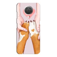 Чехол (ТПУ) Милые собачки для Nokia G10 – Любовь к собакам