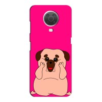 Чехол (ТПУ) Милые собачки для Nokia G10 (Веселый Мопсик)