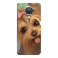 Чехол (ТПУ) Милые собачки для Nokia G10 – Йоршенский терьер