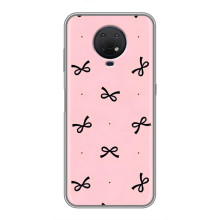 Чехол банты для Nokia G10 – Черные бантики