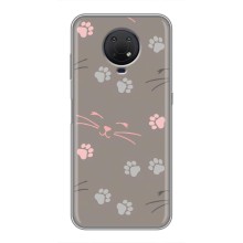 Чохол з малюнком кіт на Nokia G10 (Лапи і вуса)