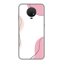 Чохол квітковий дизайн для Nokia G10 – Рожевий фон