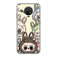 Чехол с Лабубу на Nokia G10 (Коллаж Лабубу)