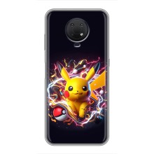 Чохол з Пікачу на Nokia G10 (Пікачу з м'ячем)