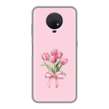 Чохол з розовим принтом для Nokia G10 (Букет квітів)