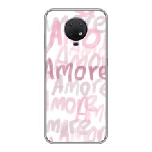 Чохол з розовим принтом для Nokia G10 (Любов)