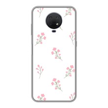 Чохол з розовим принтом для Nokia G10 (Рожеві квіти)