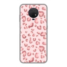 Чохол з розовим принтом для Nokia G10 (Рожевий леопард)