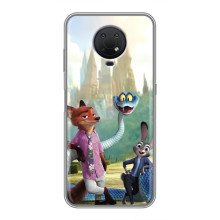 Чохол Зоотрополіс на Nokia G10 – Нік Джуді і змія