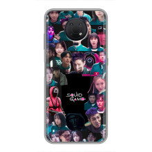 Чохол Гра в кальмара для Nokia G10 – Колаж гра кальмара