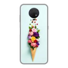 Чохли з тематикою "КВІТИ" на Nokia G10 (Квітка-морозиво)
