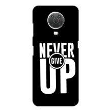 Силиконовый Чехол на Nokia G10 с картинкой Nike (Never Give UP)