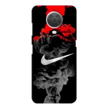 Силиконовый Чехол на Nokia G10 с картинкой Nike – Nike дым