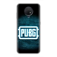 Чехол (TPU) с картинкой "Лого Пабг" на Нокиа Джи 10 (Лого PUBG)