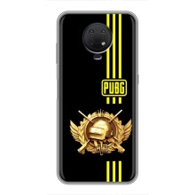 Чехол (TPU) с картинкой "Лого Пабг" на Нокиа Джи 10 (Лого PUPG)