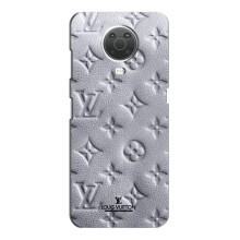 Текстурний Чохол Louis Vuitton для Нокіа Джи 10 (Білий ЛВ)