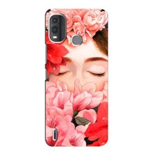 Чехлы (ART) Цветы на Nokia G11 Plus (VPrint) (Глаза в цветах)