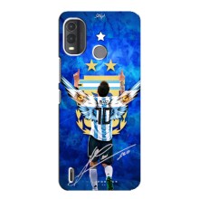 Чехлы для Nokia G11 Plus (Leo чемпион) (AlphaPrint) (Месси сборная)