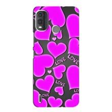 Чехлы для любимой на Нокиа G11 Плюс (VPrint) (Pink hearts)