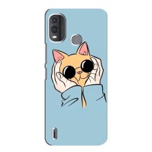Чехол на Нокиа G11 Плюс с Котами (VPrint) (Котик в очках)