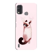 Чехол на Нокиа G11 Плюс с Котами (VPrint) (Котик падает)