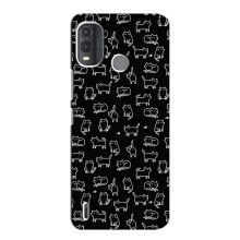 Чехол с принтом для Nokia G11 Plus (AlphaPrint) Модные коты (Меленькие котики)