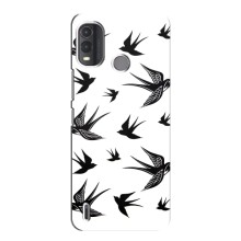 Чехол с птицами на Nokia G11 Plus (VPrint) (Ласточки)