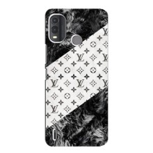 Чехол Стиль Louis Vuitton на Nokia G11 Plus – LV на белом