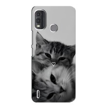 Чехол с рисунком кот на Nokia G11 Plus (Пара котов)