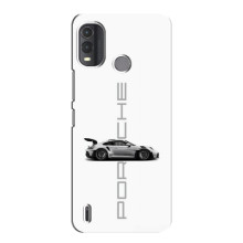 Чехол с авто Порше для Nokia G11 Plus – белый Порше