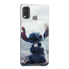 Чохол з малюнком Стіч для Nokia G11 Plus – Стіч з квіткою