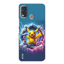 Чехол с Пикачу на Nokia G11 Plus (Лого Пикачу)