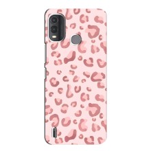 Чехол с розовым рисунком для Nokia G11 Plus (Розовый леопард)