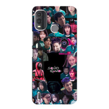 Чехол Гра в кальмара для Nokia G11 Plus – Коллаж игры кальмара