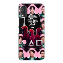 Чехол Гра в кальмара для Nokia G11 Plus – Персонажи игры кальмара