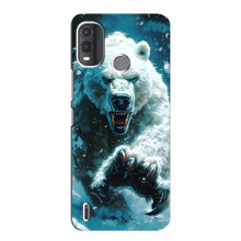 Чехол с картинкой «Хищники» для Nokia G11 Plus – Медведь