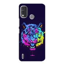 Силіконовий бампер з картинкою звірів для Nokia G11 Plus (Тигр-Арт)
