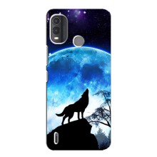Защитные чехлы для Нокиа G11 Плюс (AlphaPrint) (ХИТ продаж) ВОЛК (Волк на луну)