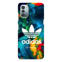 Чохли Адидас для Nokia G11 (AlphaPrint) (Яскравий Адідас)