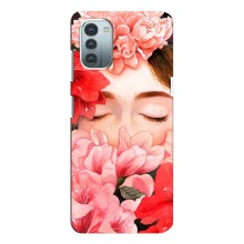 Чехлы (ART) Цветы на Nokia G11 (VPrint) (Очі в квітах)