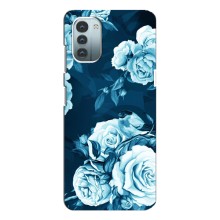 Чехлы (ART) Цветы на Nokia G11 (VPrint) (Блактині бутони)