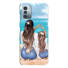 Чохол з друком для Nokia G11 - (Мама з дитинкою) (AlphaPrint) (Мама з донькою)