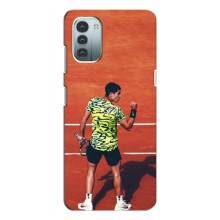 Чехлы с принтом Спортивная тематика для Nokia G11 – Алькарас Теннисист