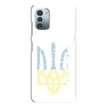 Чохли для Nokia G11 Укр. Символіка (AlphaPrint) (Герб з букв)