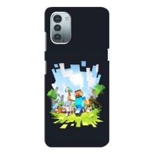 Чохол Майнкрафт на Nokia G11 (AlphaPrint) Minecraft (персонажі Minecraft)