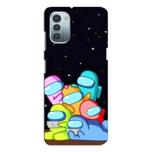 Чохли Амонг Ас для Nokia G11 (AlphaPrint) (Скіни в космосі)