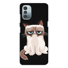 Чохол з принтом для Nokia G11 (AlphaPrint) Модні коти (Сумний кіт)