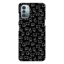 Чохол з принтом для Nokia G11 (AlphaPrint) Модні коти (Маленькі котики)